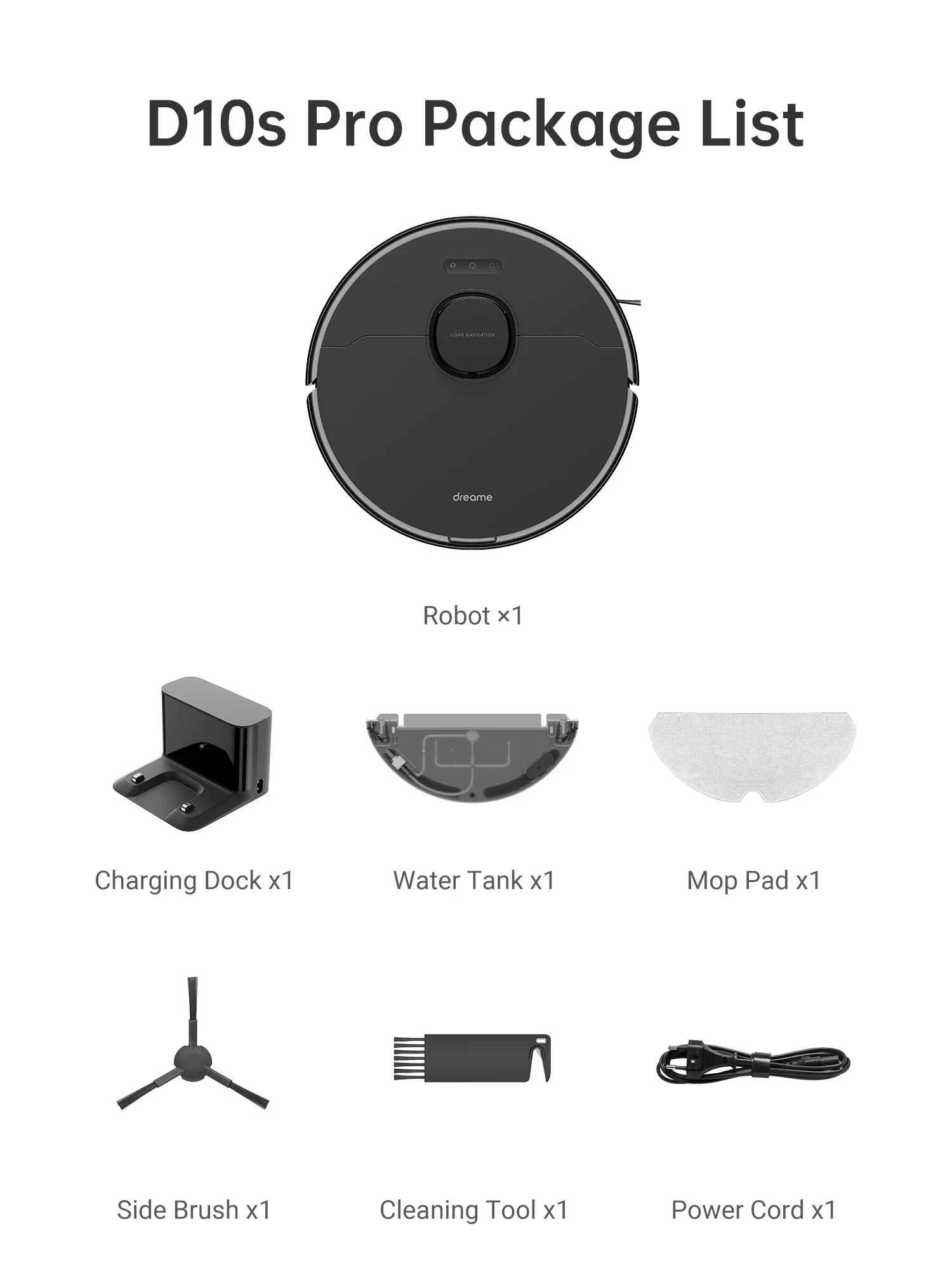 Dreame D10s Pro robot aspirateur avec fonction d'essuyage - Image 6